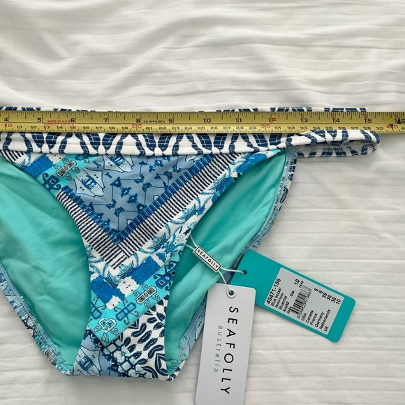 💙👙Seafolly bikini bottoms NWT in fun blue print - Picture 12 of 13